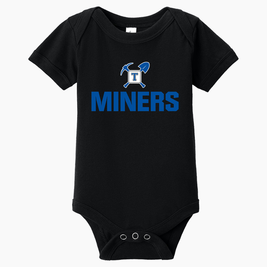 TINTIC HIGH SCHOOL MINERS BELLA+CANVAS Infant Jersey Short Sleeve One Piece