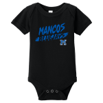 MANCOS HIGH SCHOOL BLUEJAYS <span class="pdp-name-mascot">MANCOS BLUEJAYS</span> BELLA+CANVAS Infant Jersey Short Sleeve One Piece Front Thumbnail