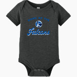 Christ Little Rock Falcons <span class="pdp-name-mascot">Christ Little Rock Falcons</span> BELLA+CANVAS Infant Jersey Short Sleeve One Piece Front Thumbnail