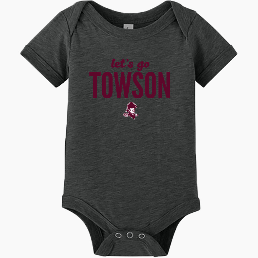 TOWSON HIGH SCHOOL GENERALS <span class="pdp-name-mascot">TOWSON GENERALS</span> BELLA+CANVAS Infant Jersey Short Sleeve One Piece