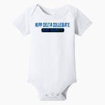 Kipp Delta Collegiate Blue Hornets <span class="pdp-name-mascot">Kipp Delta Collegiate Blue Hornets</span> BELLA+CANVAS Infant Jersey Short Sleeve One Piece Front Thumbnail