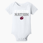 Seattle Pacific Falcons <span class="pdp-name-mascot">Seattle Pacific Falcons</span> BELLA+CANVAS Infant Jersey Short Sleeve One Piece Front Thumbnail