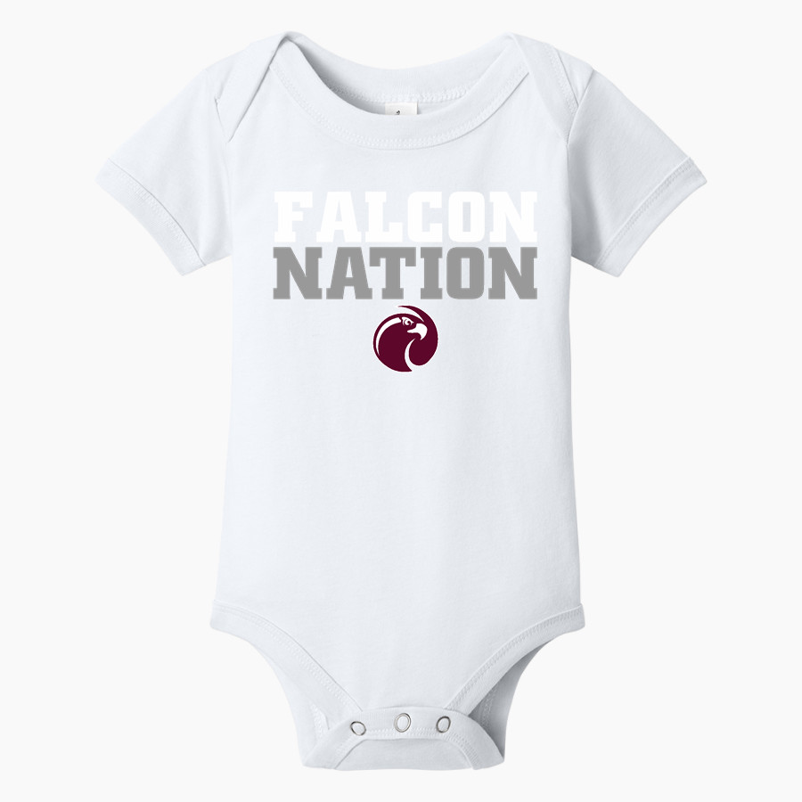 Seattle Pacific Falcons <span class="pdp-name-mascot">Seattle Pacific Falcons</span> BELLA+CANVAS Infant Jersey Short Sleeve One Piece