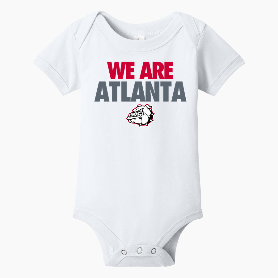 ATLANTA HIGH SCHOOL BULLDOGS <span class="pdp-name-mascot">ATLANTA BULLDOGS</span> BELLA+CANVAS Infant Jersey Short Sleeve One Piece