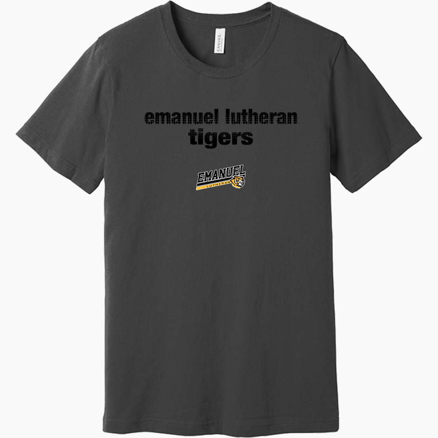 Emanuel Lutheran Tigers <span class="pdp-name-mascot">Emanuel Lutheran School Tigers</span> BELLA+CANVAS Unisex Jersey Short Sleeve Tee