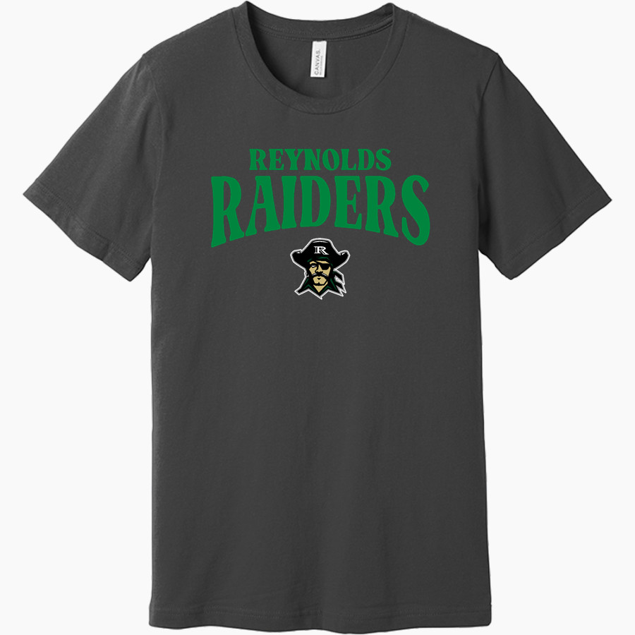 REYNOLDS HIGH SCHOOL RAIDERS <span class="pdp-name-mascot">REYNOLDS RAIDERS</span> BELLA+CANVAS Unisex Jersey Short Sleeve Tee