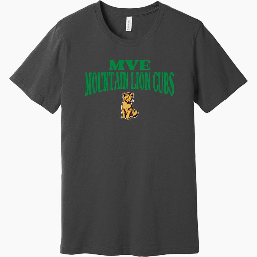 Methow Valley Elementary Mountain Lion Cubs <span class="pdp-name-mascot">Methow Valley Elementary School Mountain Lion Cubs</span> BELLA+CANVAS Unisex Jersey Short Sleeve Tee