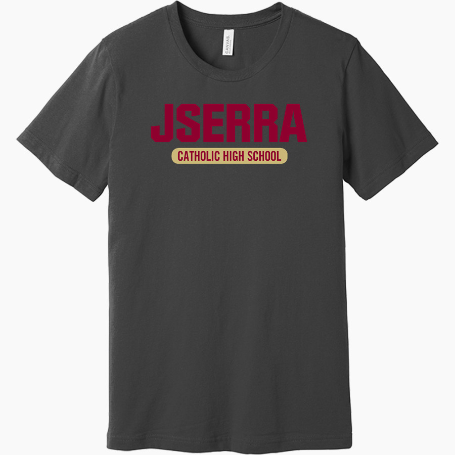 JSERRA CATHOLIC HIGH SCHOOL LIONS <span class="pdp-name-mascot">J SERRA LIONS</span> BELLA+CANVAS Unisex Jersey Short Sleeve Tee