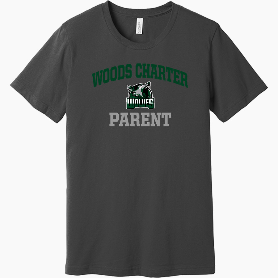 Woods Charter Wolves BELLA+CANVAS Unisex Jersey Short Sleeve Tee