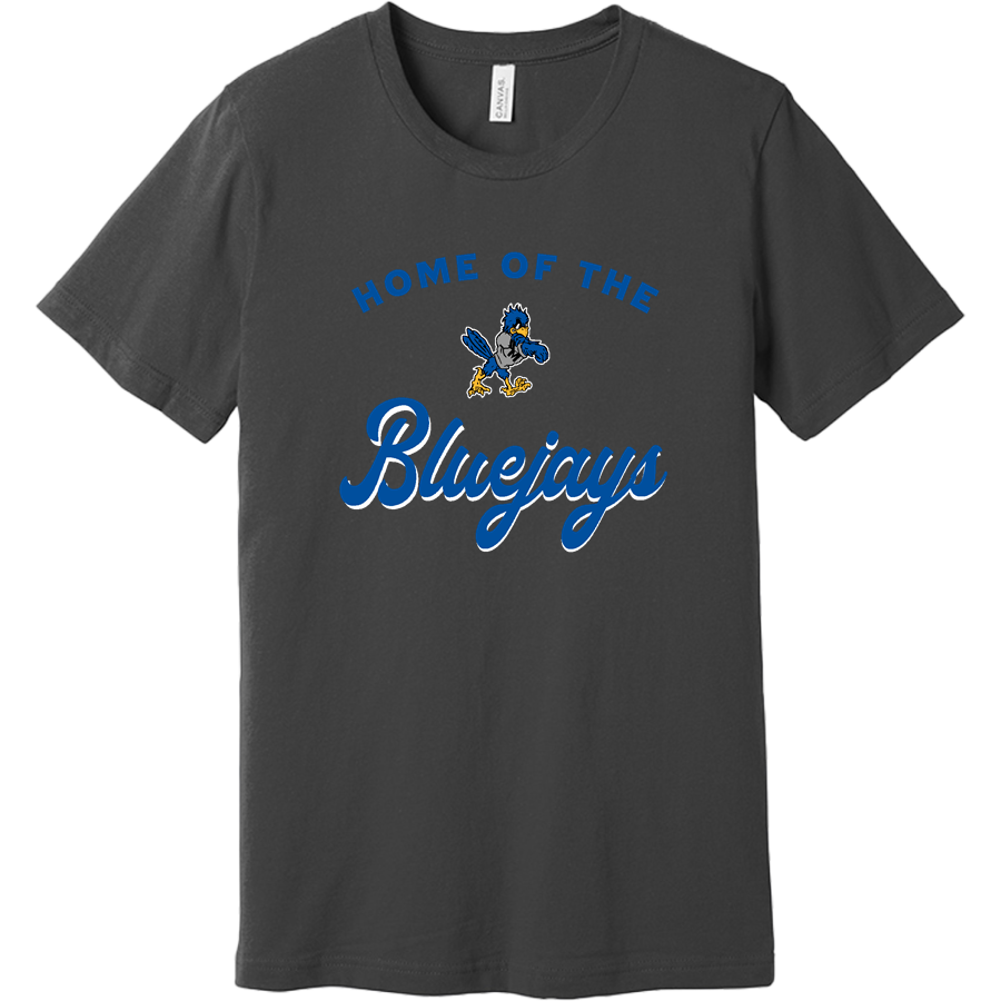 MANCOS HIGH SCHOOL BLUEJAYS <span class="pdp-name-mascot">MANCOS BLUEJAYS</span> BELLA+CANVAS Unisex Jersey Short Sleeve T-Shirt