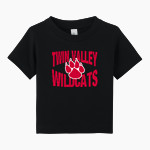 TWIN VALLEY WILDCATS BELLA+CANVAS Infant Jersey Short Sleeve Tee Front Thumbnail