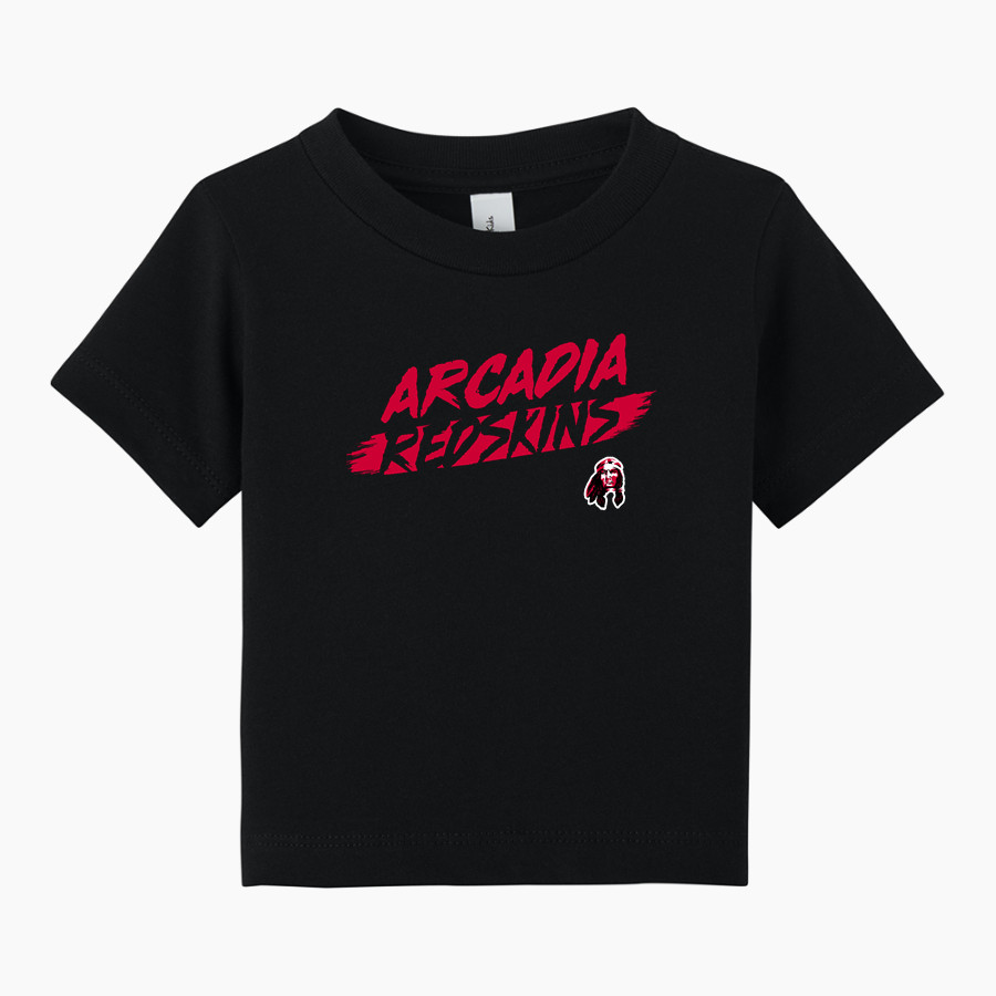 ARCADIA REDSKINS #redskinnation <span class="pdp-name-mascot">ARCADIA REDSKINS</span> BELLA+CANVAS Infant Jersey Short Sleeve Tee