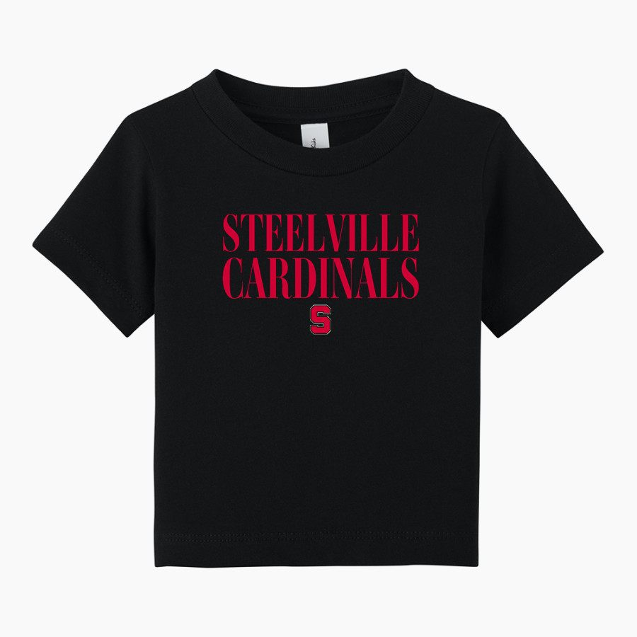 STEELVILLE HIGH SCHOOL CARDINALS <span class="pdp-name-mascot">STEELVILLE CARDINALS</span> BELLA+CANVAS Infant Jersey Short Sleeve Tee