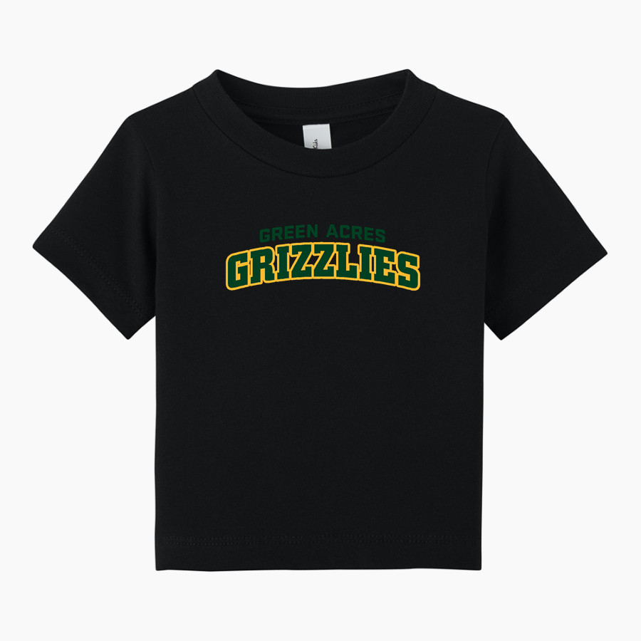Green Acres Grizzlies <span class="pdp-name-mascot">Green Acres School Grizzlies</span> BELLA+CANVAS Infant Jersey Short Sleeve Tee