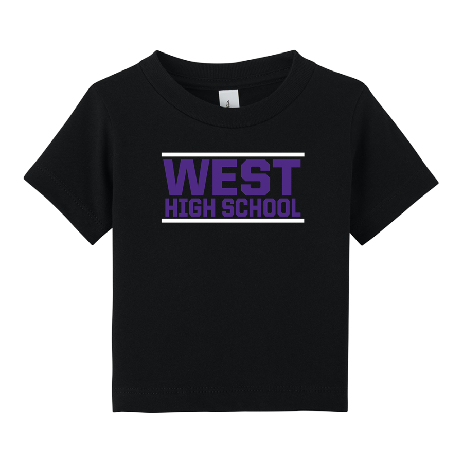 WEST HIGH SCHOOL WILDCATS <span class="pdp-name-mascot">WEST WILDCATS</span> BELLA+CANVAS Infant Jersey Short Sleeve Tee