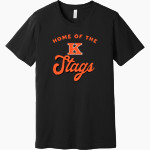 KINGSLEY HIGH SCHOOL STAGS <span class="pdp-name-mascot">KINGSLEY AREA STAGS</span> BELLA+CANVAS Unisex Jersey Short Sleeve Tee Front Thumbnail