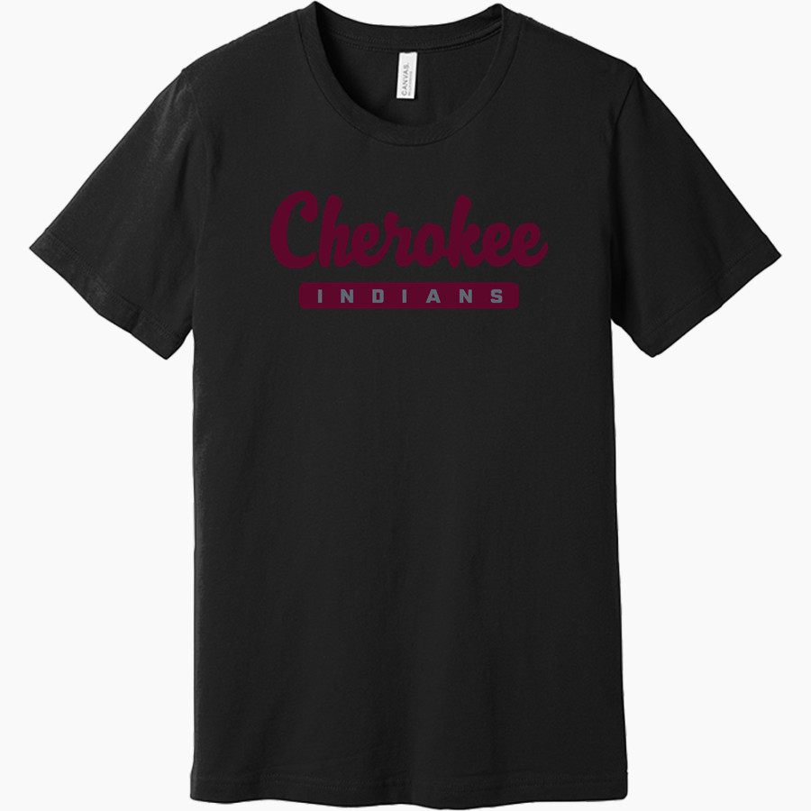 Cherokee Indians <span class="pdp-name-mascot">Cherokee Indians</span> BELLA+CANVAS Unisex Jersey Short Sleeve Tee