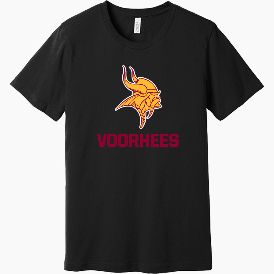 VOORHEES VIKINGS official sideline store <span class="pdp-name-mascot">VOORHEES VIKINGS</span> BELLA+CANVAS Unisex Jersey Short Sleeve Tee