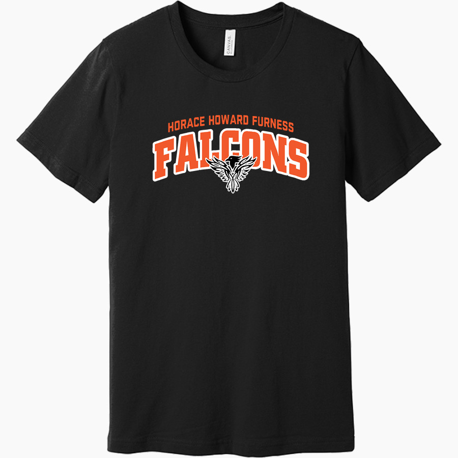 HORACE HOWARD FURNESS HIGH SCHOOL FALCONS <span class="pdp-name-mascot">HORACE HOWARD FURNESS FALCONS</span> BELLA+CANVAS Unisex Jersey Short Sleeve Tee