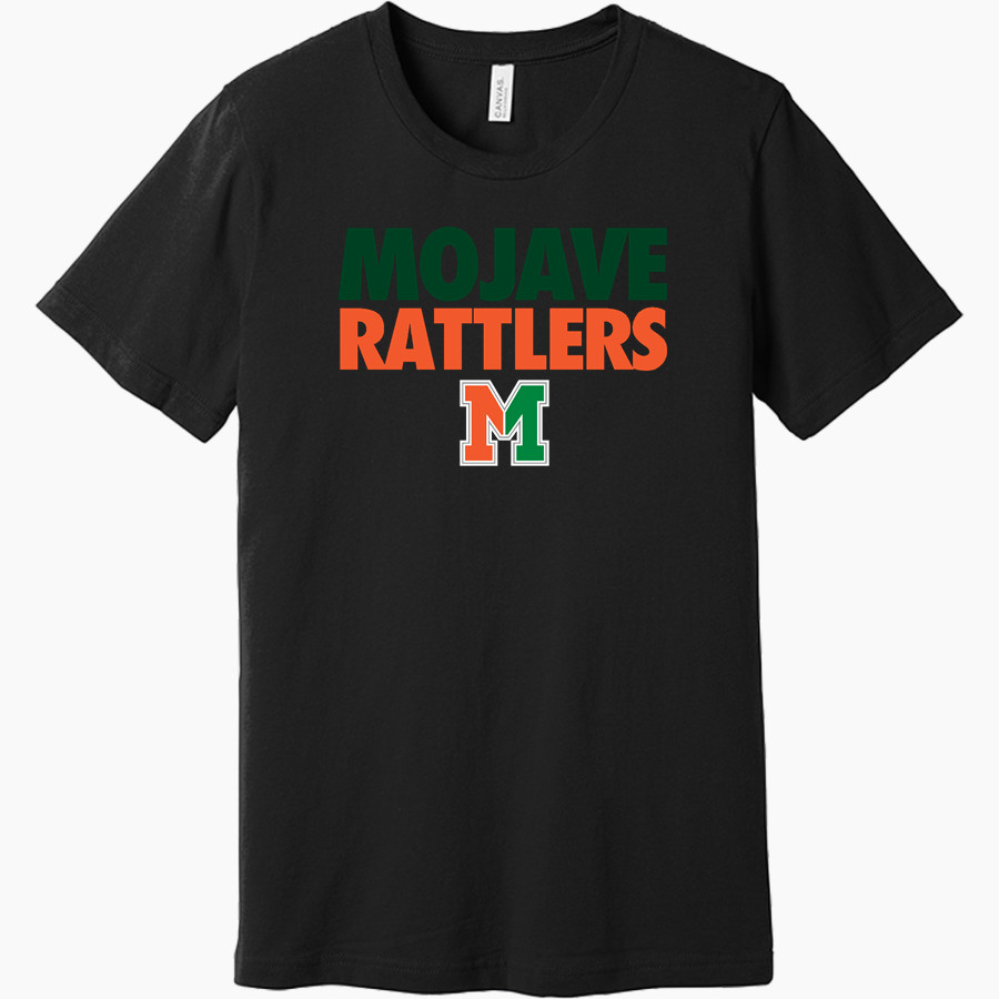 MOJAVE HIGH SCHOOL RATTLERS <span class="pdp-name-mascot">MOJAVE RATTLERS</span> BELLA+CANVAS Unisex Jersey Short Sleeve Tee