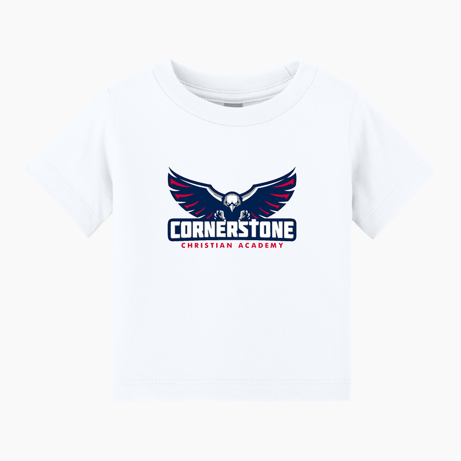 CORNERSTONE Eagles <span class="pdp-name-mascot">CORNERSTONE CHRISTIAN ACADEMY Eagles</span> BELLA+CANVAS Infant Jersey Short Sleeve Tee