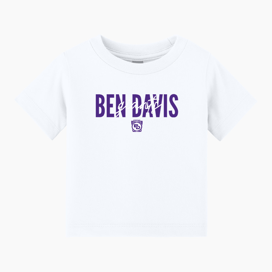 Ben Davis Giants BELLA+CANVAS Infant Jersey Short Sleeve Tee