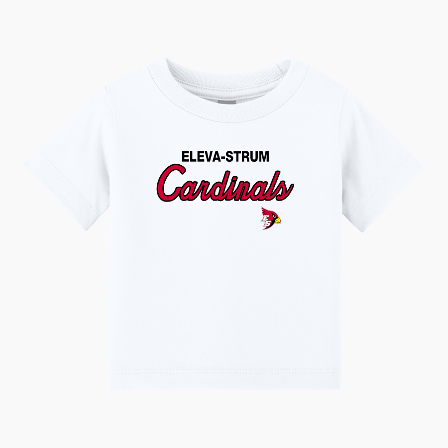 Eleva-Strum Cardinals <span class="pdp-name-mascot">Eleva-Strum Cardinals</span> BELLA+CANVAS Infant Jersey Short Sleeve Tee