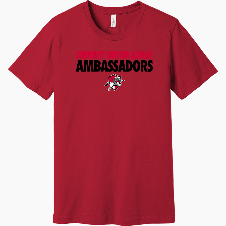 Community Christian Academy Ambassadors <span class="pdp-name-mascot">Community Christian Academy Ambassadors</span> BELLA+CANVAS Unisex Jersey Short Sleeve Tee