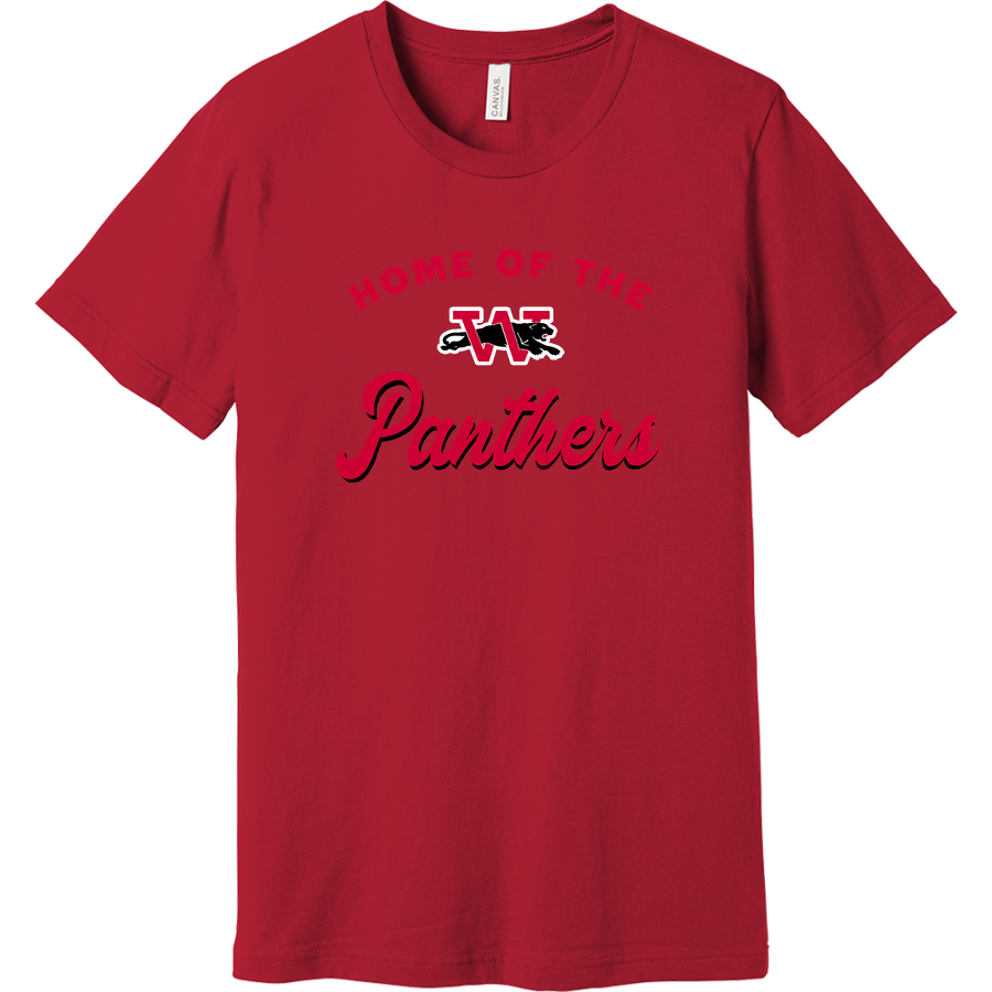 WILMOT UNION HIGH SCHOOL PANTHERS <span class="pdp-name-mascot">WILMOT PANTHERS</span> BELLA+CANVAS Unisex Jersey Short Sleeve T-Shirt