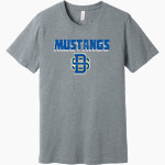 Divine Savior Academy Mustangs <span class="pdp-name-mascot">DSA Mustangs</span> BELLA+CANVAS Unisex Heather CVC Short Sleeve Tee Front Thumbnail