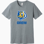 OREM HIGH SCHOOL TIGERS <span class="pdp-name-mascot">OREM TIGERS</span> BELLA+CANVAS Unisex Heather CVC Short Sleeve Tee Front Thumbnail