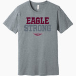 HANCOCK COLLEGE PREP HIGH SCHOOL EAGLES BELLA+CANVAS Unisex Heather CVC Short Sleeve Tee Front Thumbnail