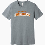 Sycamore Longhorns <span class="pdp-name-mascot">Sycamore Elementary School Longhorns</span> BELLA+CANVAS Unisex Heather CVC Short Sleeve Tee Front Thumbnail