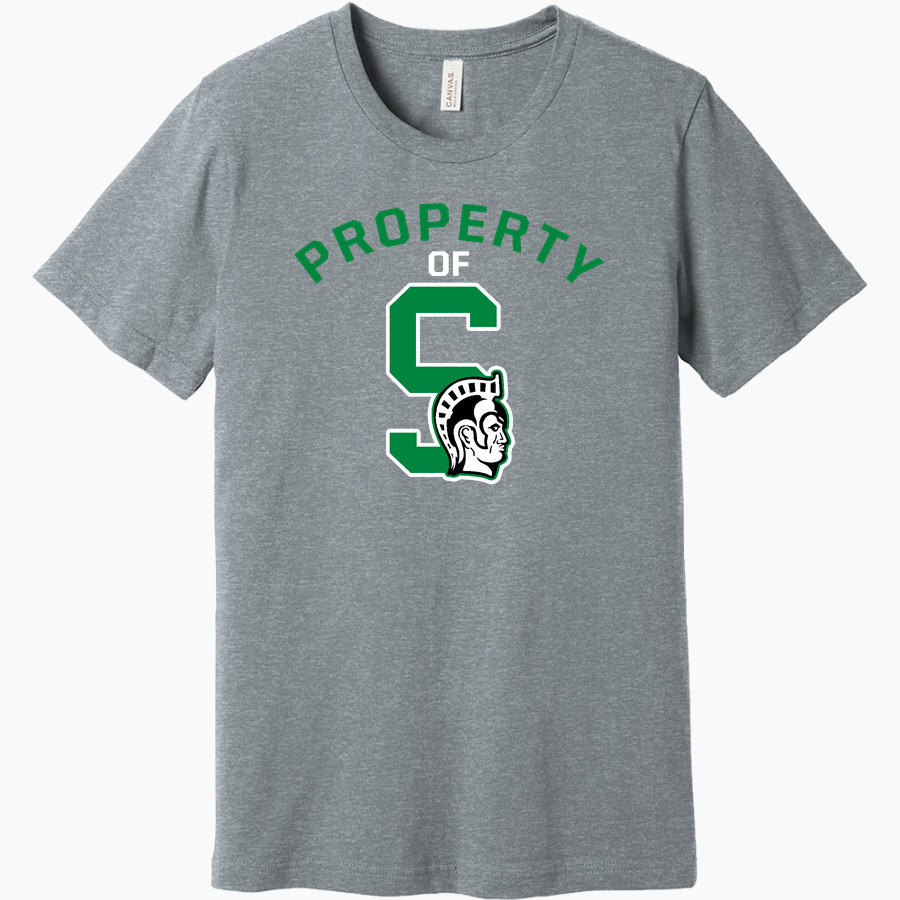 WEST MONONA HIGH SCHOOL SPARTANS BELLA+CANVAS Unisex Heather CVC Short Sleeve Tee