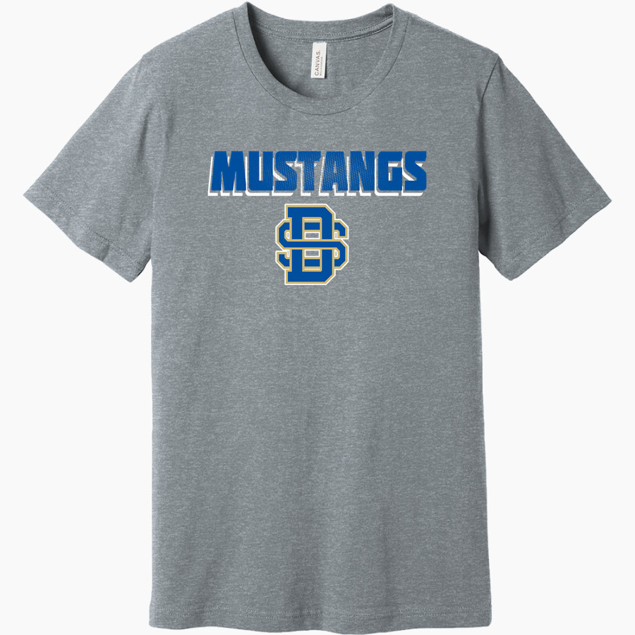 Divine Savior Academy Mustangs <span class="pdp-name-mascot">DSA Mustangs</span> BELLA+CANVAS Unisex Heather CVC Short Sleeve Tee