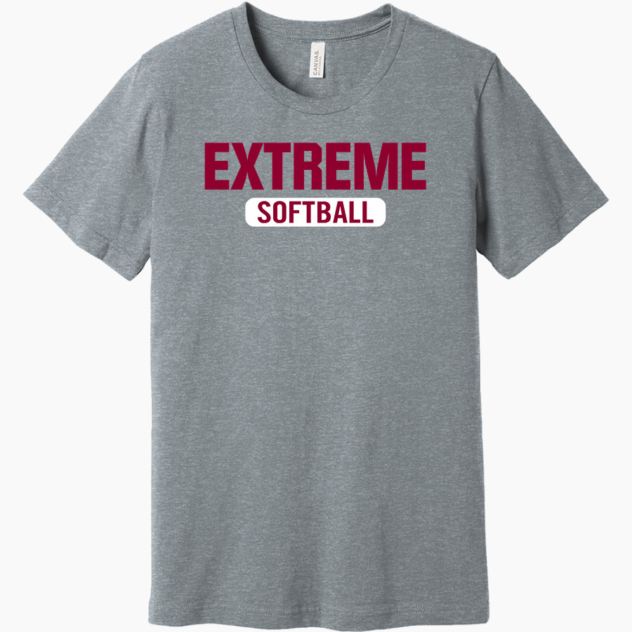 EXTREME SOFTBALL EXTREME SOFTBALL BELLA+CANVAS Unisex Heather CVC Short Sleeve Tee