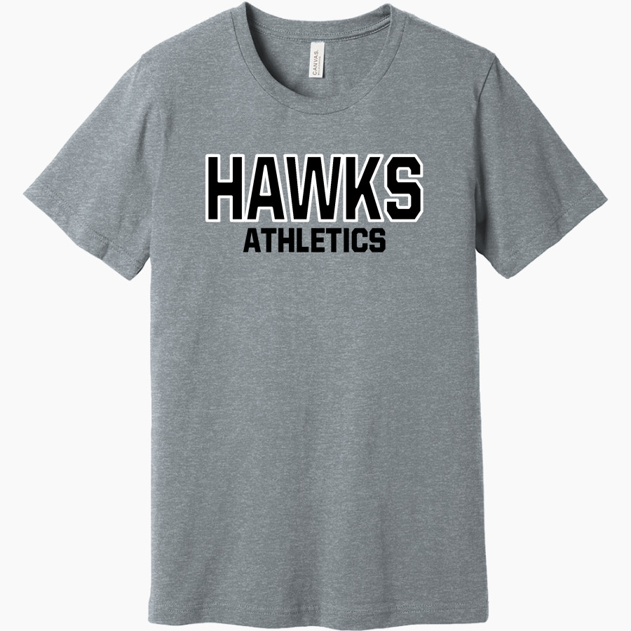 CISTERCIAN PREPARATORY SCHOOL HAWKS BELLA+CANVAS Unisex Heather CVC Short Sleeve Tee
