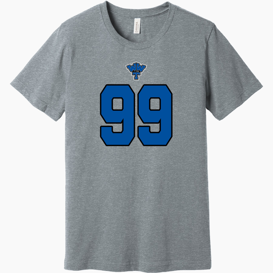 WARREN WOODS TOWER HIGH SCHOOL TITANS BELLA+CANVAS Unisex Heather CVC Short Sleeve Tee