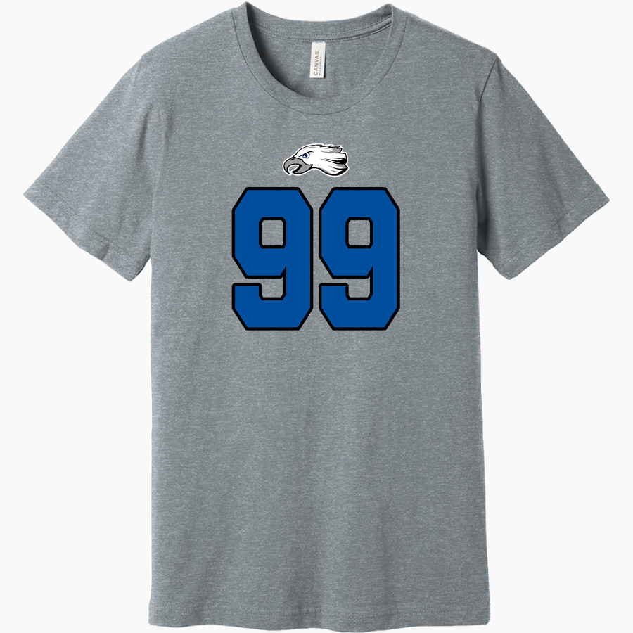 THE YOUNGSTOWN CHRISTIAN SCHOOL EAGLES <span class="pdp-name-mascot">THE YOUNGSTOWN EAGLES</span> BELLA+CANVAS Unisex Heather CVC Short Sleeve Tee