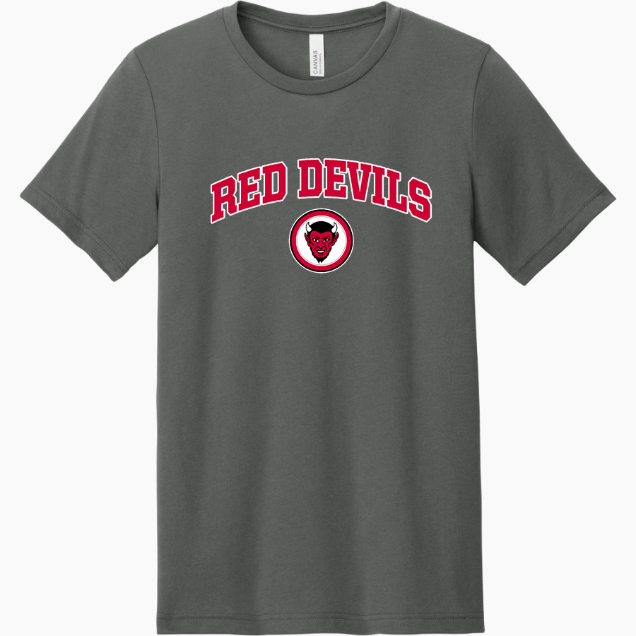 Chaffee Red Devils <span class="pdp-name-mascot">Chaffee Schools Red Devils</span> BELLA+CANVAS Unisex Heather CVC Short Sleeve Tee