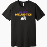 OAKLAND TECHNICAL HIGH SCHOOL BULLDOGS <span class="pdp-name-mascot">OAKLAND BULLDOGS</span> BELLA+CANVAS Unisex Heather CVC Short Sleeve Tee Front Thumbnail