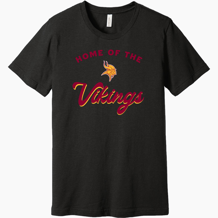 VOORHEES VIKINGS official sideline store BELLA+CANVAS Unisex Heather CVC Short Sleeve Tee