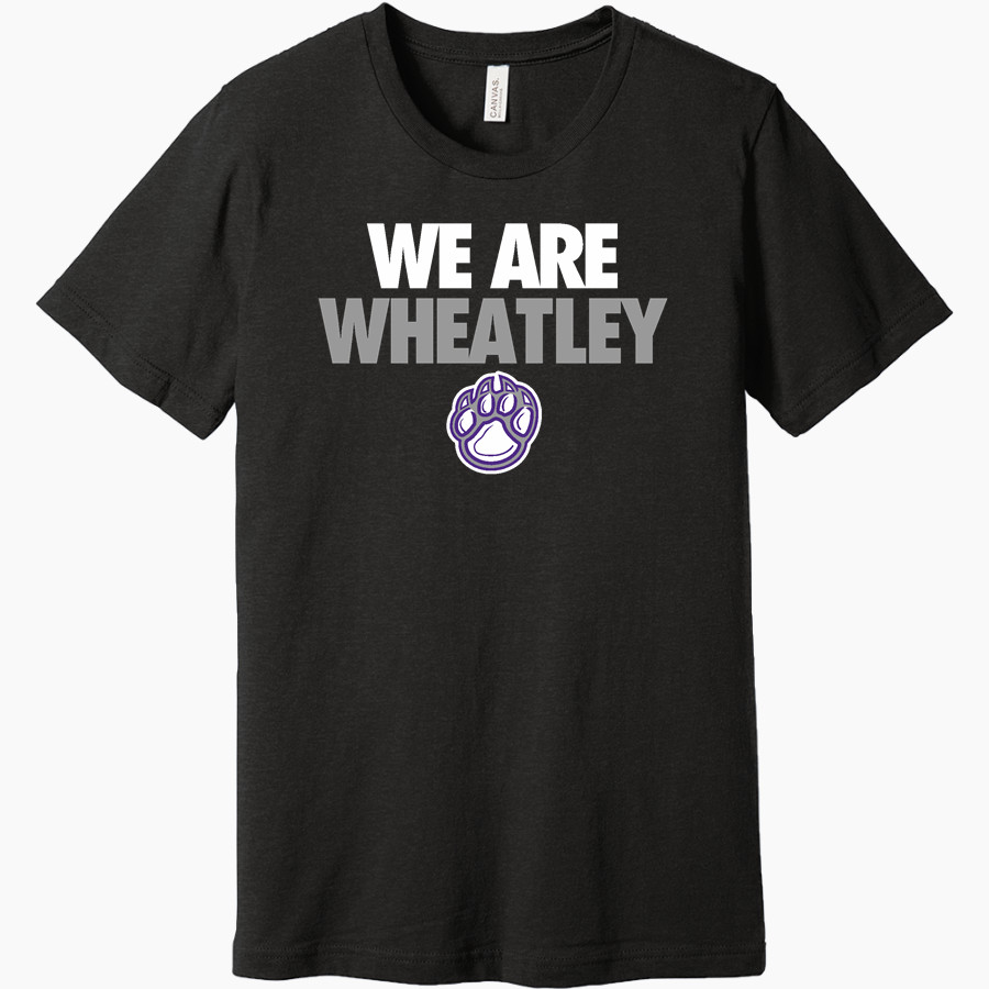 PHILLIS WHEATLEY HIGH SCHOOL WILDCATS <span class="pdp-name-mascot">WHEATLEY WILDCATS</span> BELLA+CANVAS Unisex Heather CVC Short Sleeve Tee