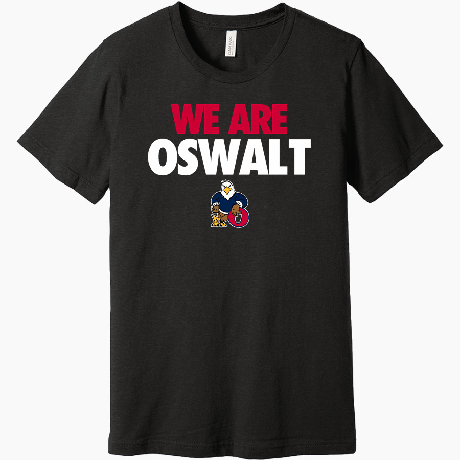 Oswalt Eagles <span class="pdp-name-mascot">Oswalt Academy Eagles</span> BELLA+CANVAS Unisex Heather CVC Short Sleeve Tee