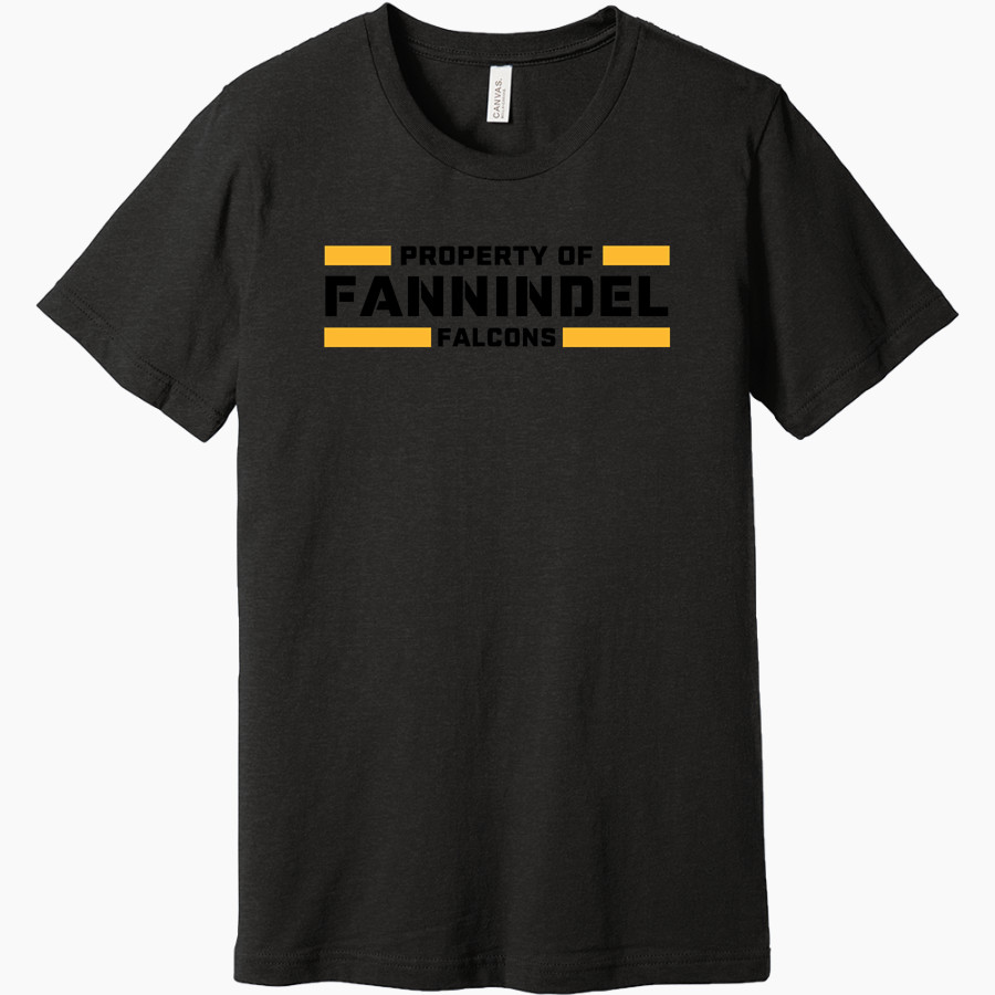 Fannindel Falcons <span class="pdp-name-mascot">Fannindel Falcons</span> BELLA+CANVAS Unisex Heather CVC Short Sleeve Tee