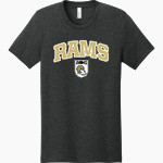 HIGHLAND HIGH SCHOOL RAMS <span class="pdp-name-mascot">HIGHLAND RAMS</span> BELLA+CANVAS Unisex Heather CVC Short Sleeve Tee Front Thumbnail