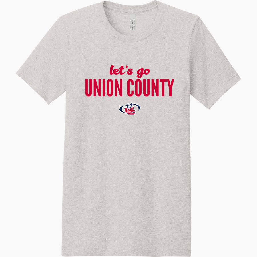 UNION COUNTY HIGH SCHOOL PATRIOTS <span class="pdp-name-mascot">UNION COUNTY PATRIOTS</span> BELLA+CANVAS Unisex Heather CVC Short Sleeve Tee