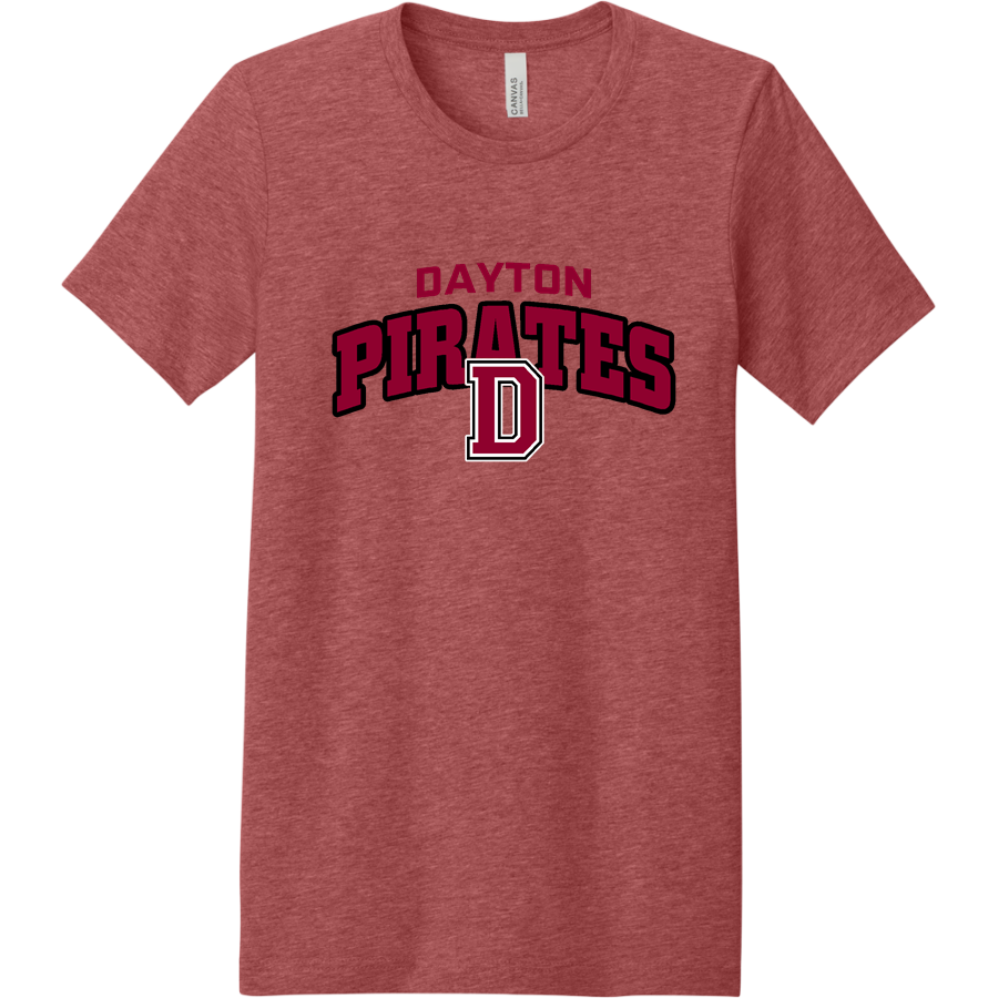 DAYTON HIGH SCHOOL PIRATES <span class="pdp-name-mascot">DAYTON PIRATES</span> BELLA+CANVAS Unisex Heather CVC Short Sleeve Tee