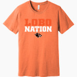 LOS AMIGOS HIGH SCHOOL LOBOS <span class="pdp-name-mascot">LOS AMIGOS LOBOS</span> BELLA+CANVAS Unisex Heather CVC Short Sleeve Tee Front Thumbnail