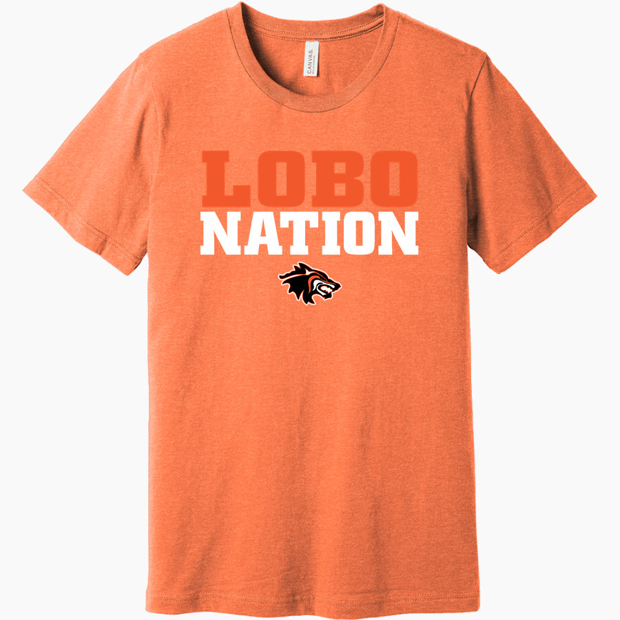 LOS AMIGOS HIGH SCHOOL LOBOS <span class="pdp-name-mascot">LOS AMIGOS LOBOS</span> BELLA+CANVAS Unisex Heather CVC Short Sleeve Tee